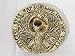 Indiana Jones, Staff of RA Headpiece, Antique Gold, Solid Metal, Amber Jewels