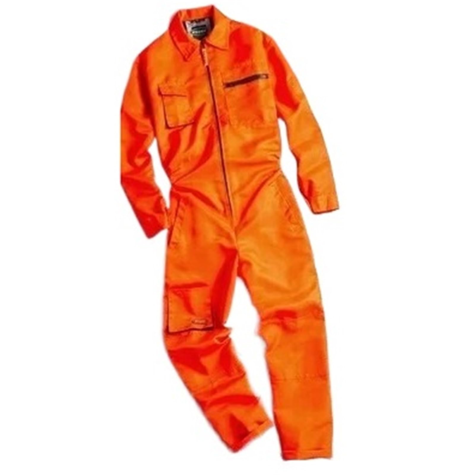 Salopette Uomo Jeans Tuta da Lavoro for Uomo e Donna, Tuta, Saldatura, Officina di Riparazione Auto, Uniforme Meccanico, Abbigliamento, Magazzino(Orange,5XL)
