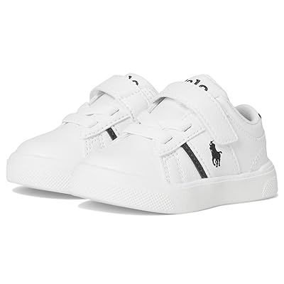 Polo Ralph Lauren Kids Frazier PS (Toddler) Girls Shoes White/Navy