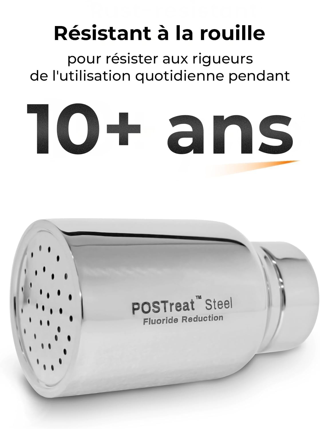 PHOENIX GRAVITY Postreat - Set di 2 elementi di riduzione del fluoruro in acciaio inox AISI 304 PF-4, rimuove > 95% di fluoruro, compatibile con Phoenix Smart Carbon (nero) elementi filtranti