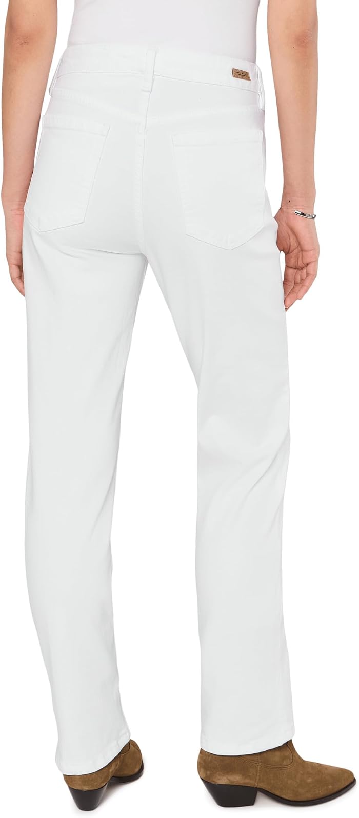 Женские джинсы Liverpool Los Angeles Mid-rise Kennedy Straight Leg Jean 30" Inseam, цвет: Белый — фото 2