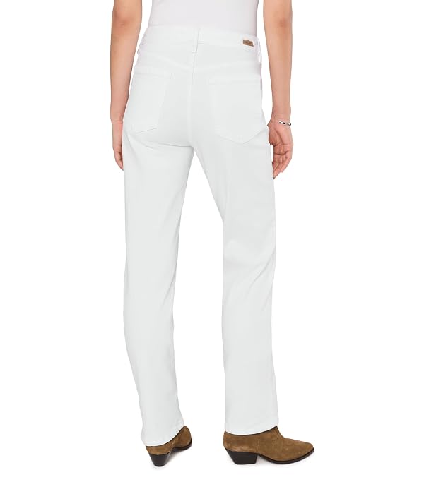 Liverpool Los Angeles, Womens, Mid-Rise Kennedy Straight Leg Jean 30" Inseam, Bright White, 6, Inseam: 30 by Liverpool - Used condition - Image 4