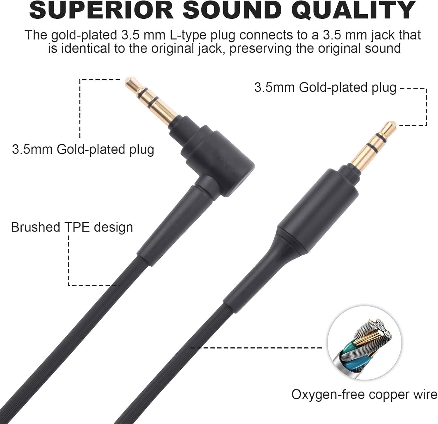 SONY MDR-Z9 イヤホンケーブル Amazon | WH-1000XM5 Auxヘッドホン交換用オーディオケーブルコード