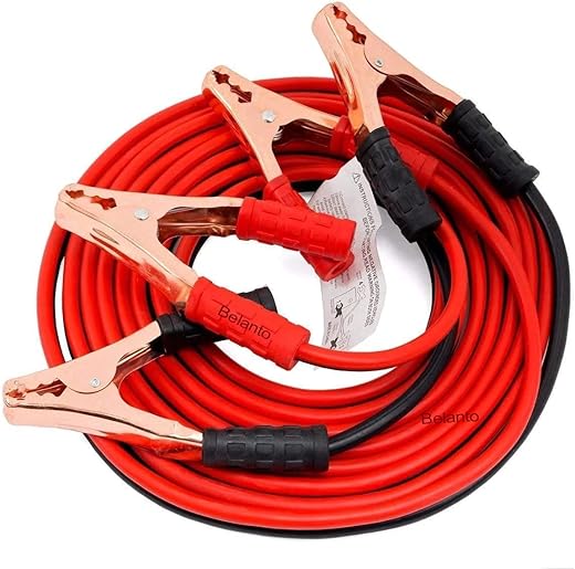 Belanto Car Heavy Duty Auto Jumper Cable Battery Booster Wire Clamp with Alligator Wire (7ft, 500 AMP) Emergency Car Battery Charging Booster Cables for car Truck Battery...