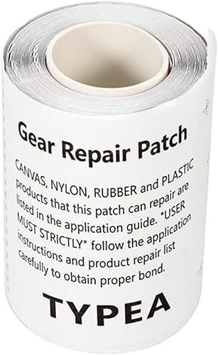 Cinta de reparación de desgarro de tela, kit de reparación de parches inflables de TPU, kit de reparación impermeable con agujero de reparación para