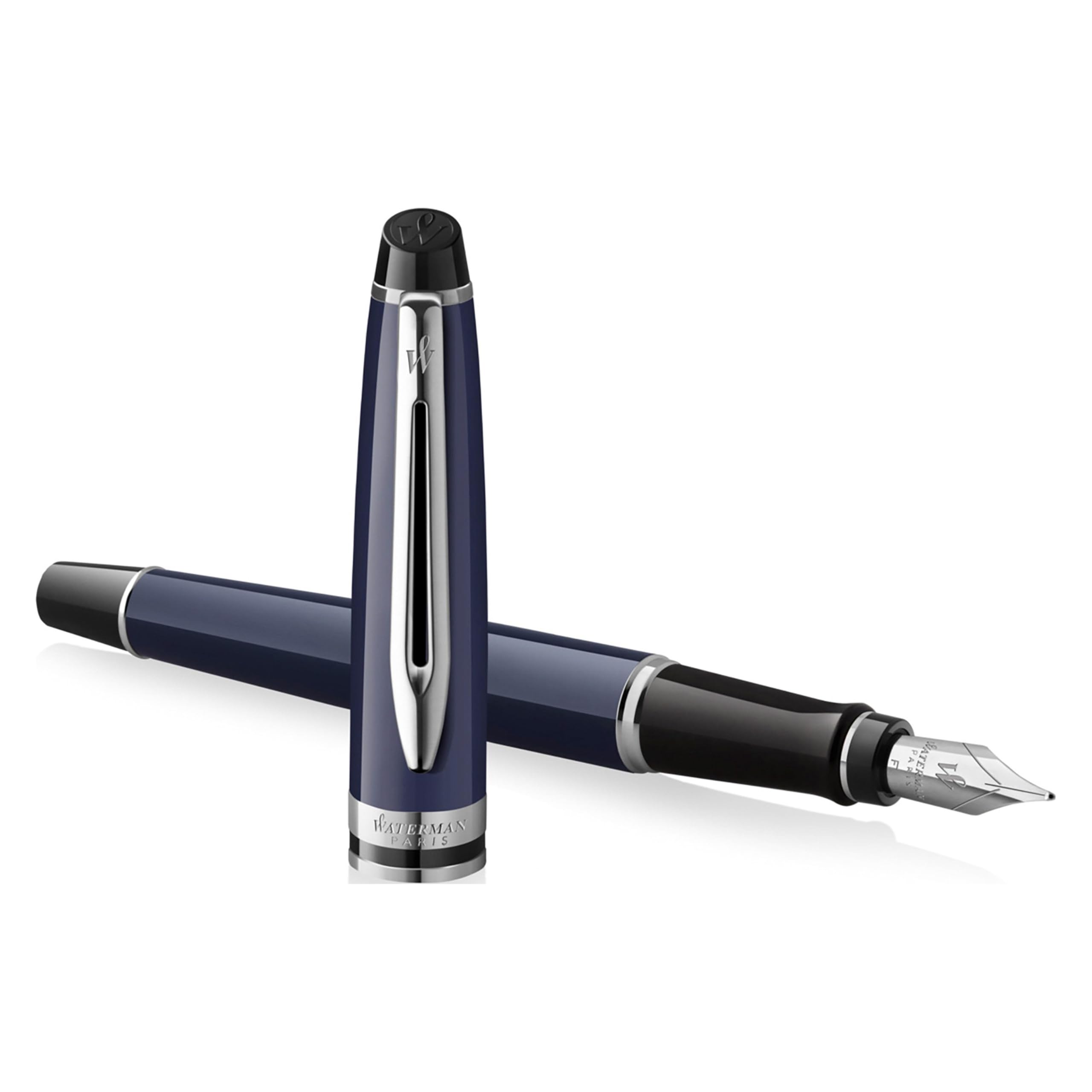 Waterman Stylo plume Expert corps bleu laqué