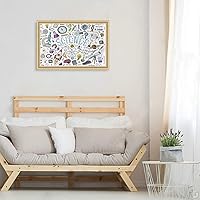 Vista 6 de Rompecabezas de 1000 piezas para adultos y niños, con grabado científico, fórmula científica, física, matemáticas, química, biología, astronomía