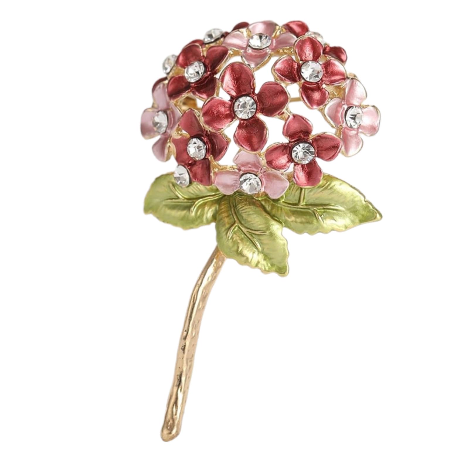 Uncles Women's White Elegant Hydrangea Brooch In Tones Sophisticated Flower Pin For Fashionable Seeking Styles And Detail