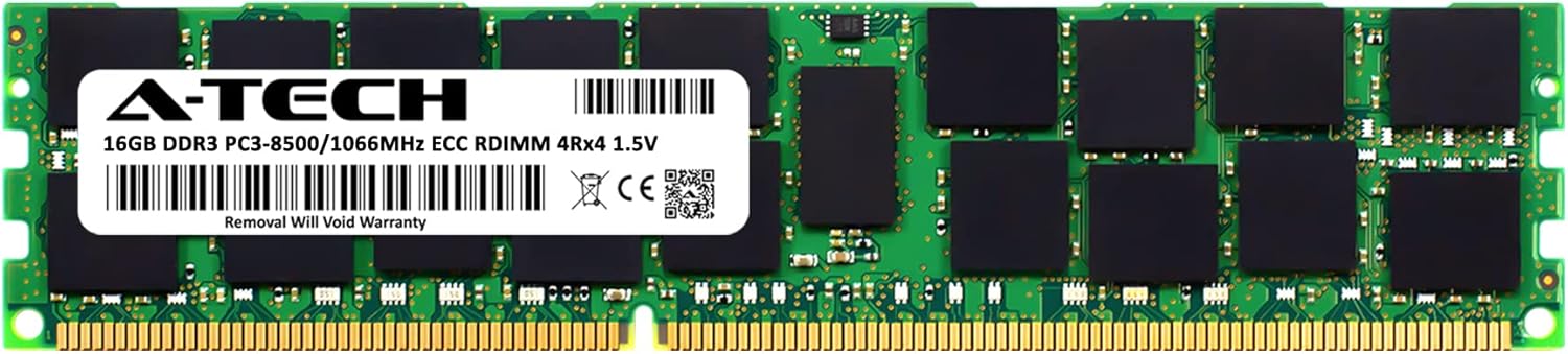 A-Tech for Apple 16GB DDR3 1067MHz / 1066MHz PC3 8500 Mac Pro (Early 2009 Mid 2010) MacPro4,1 MacPro5,1 Memory RAM Module
