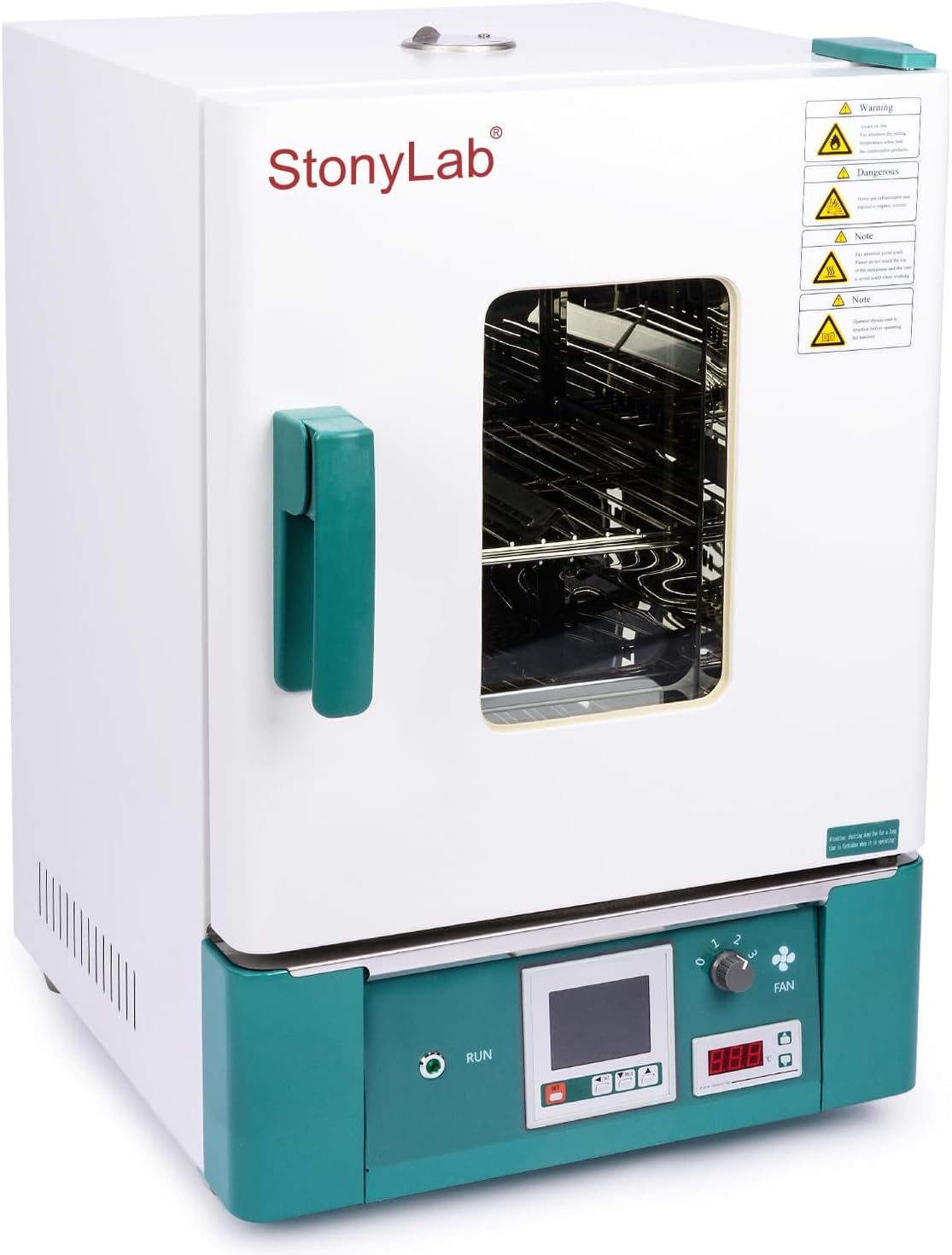 stonylab Forced Air Convection Oven, Digital Air Forced Drying and Heating Chamber with Forced Convection, 220V/300℃ 50/60 Hz 800W