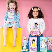 Vista 2 de Muñeca de madera de vestir magnética Floss & Rock (Elsie)