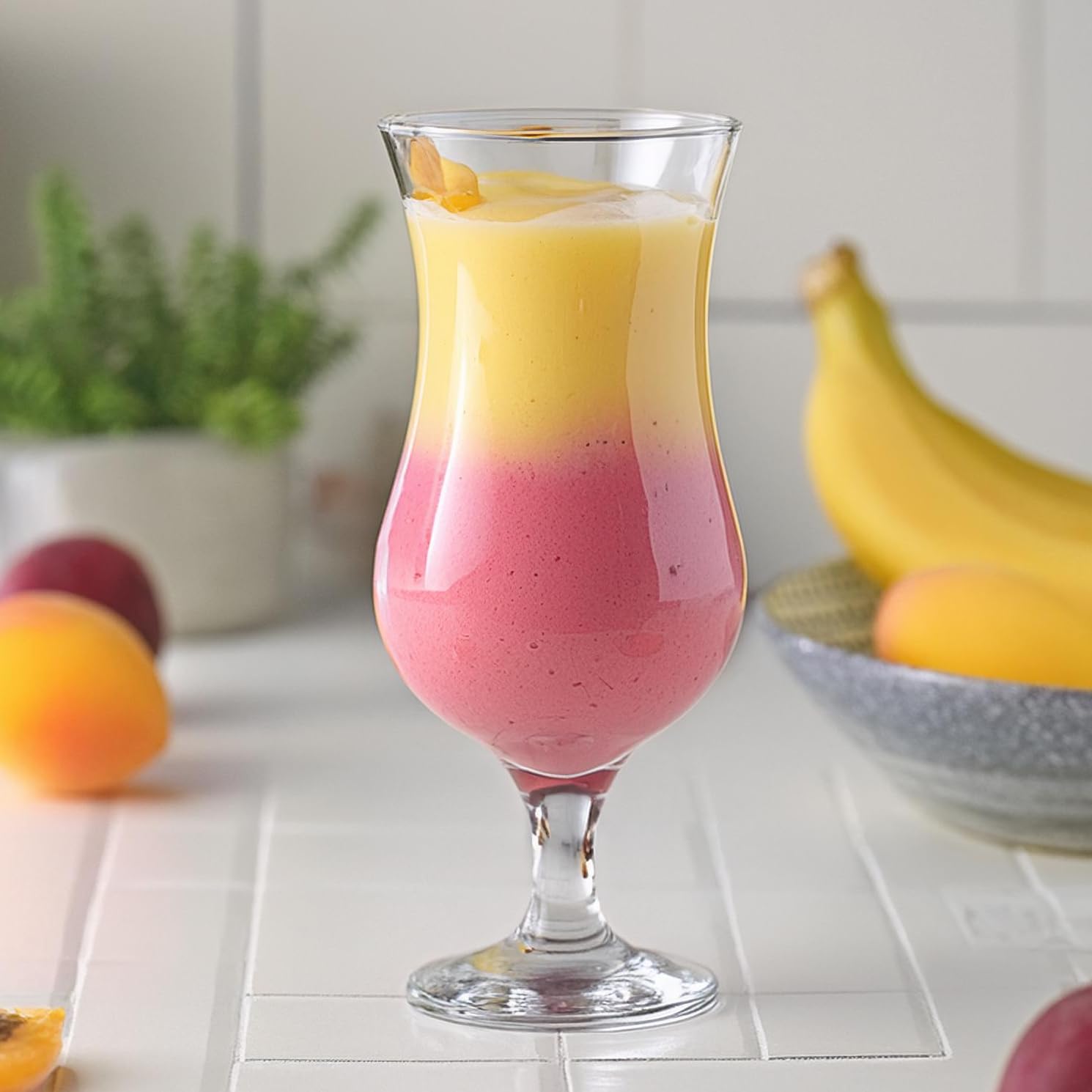 Glasmark KROSNO, Zestaw 6 Szt. Kieliszków do Koktajli i Drinków, 350ml, Pina Colada, Long Drinki, Milkshake, Szkło Wysoki Połysk