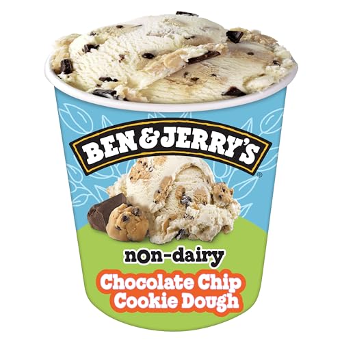 Ben & Jerry's Non-Dairy Chocolate Chip Cookie Dough Frozen Dessert Certified Vegan Pint 16 oz