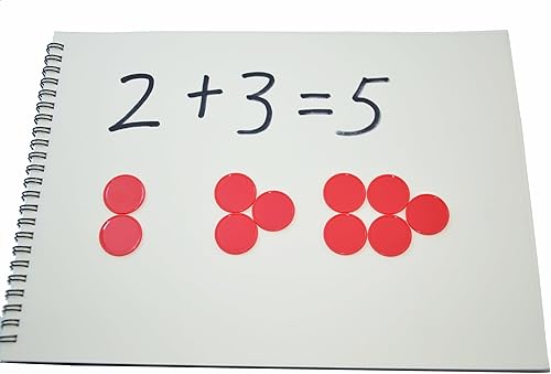 Vista 13 de SmartDealsPro juego de 100 fichas de aprendizaje de plástico opaco, de 1 pulgada, para juegos de fichas, minipóquer, con caja de almacenamiento