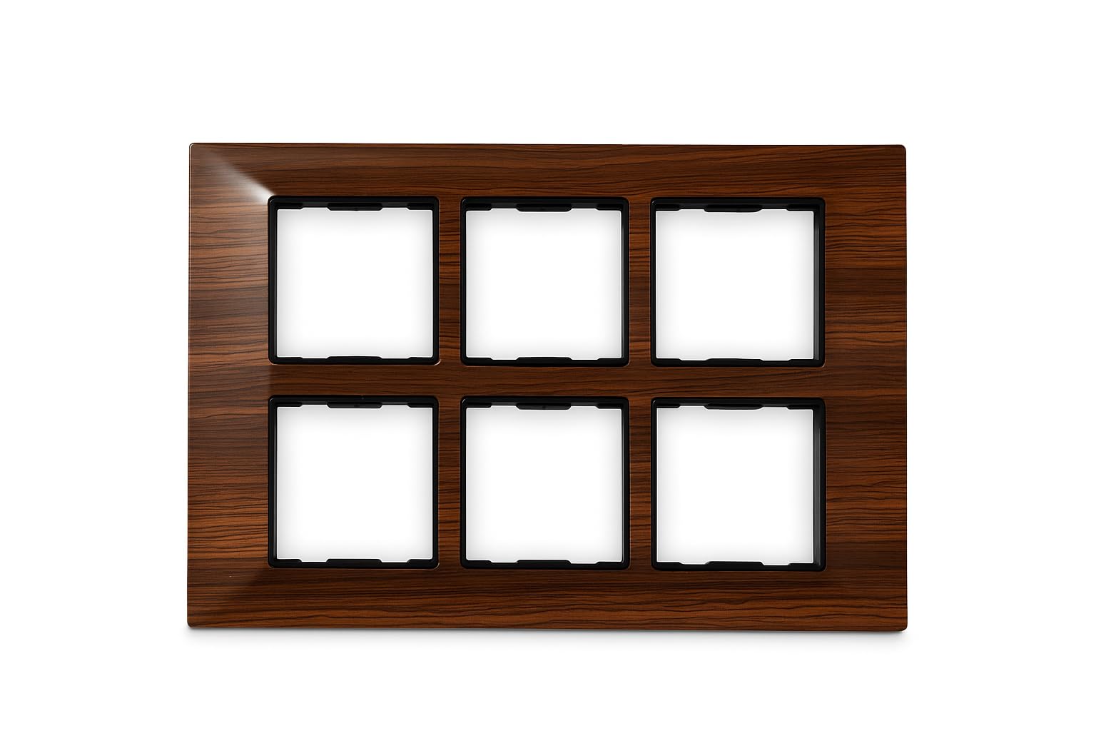 SEER Modular Switch Plate, 12 Modules, Wooden Finish, Brown (12 MODULE)-image-29