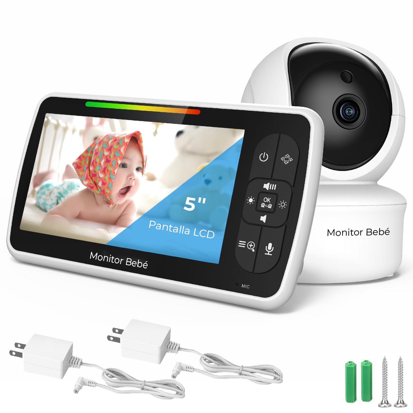 MXNUP Monitor Bebé 5 Pulgadas