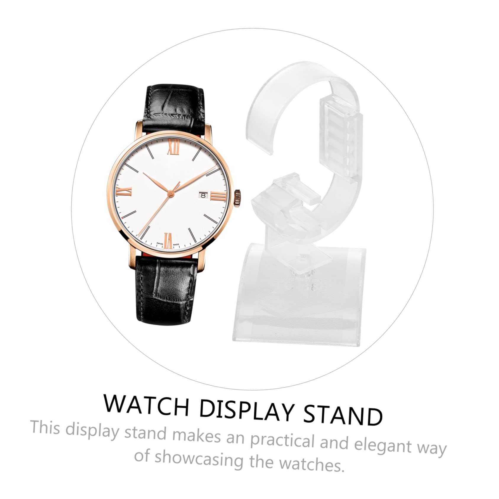 PACKOVE 20stücke Uhrenständer Aus Acryl Einstellbarer Für Armbanduhren Stabiler Schmuckdisplay Für Zuhause Geschäft Transparentes Design Für Stilvolle Präsentation