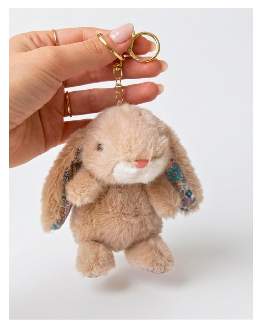 Kawaii Bunny Bag Charm Keychain for Girls | Soft Plush Rabbit Pendant for Handbags, Tote Bags, Backpacks & Keys-image-44