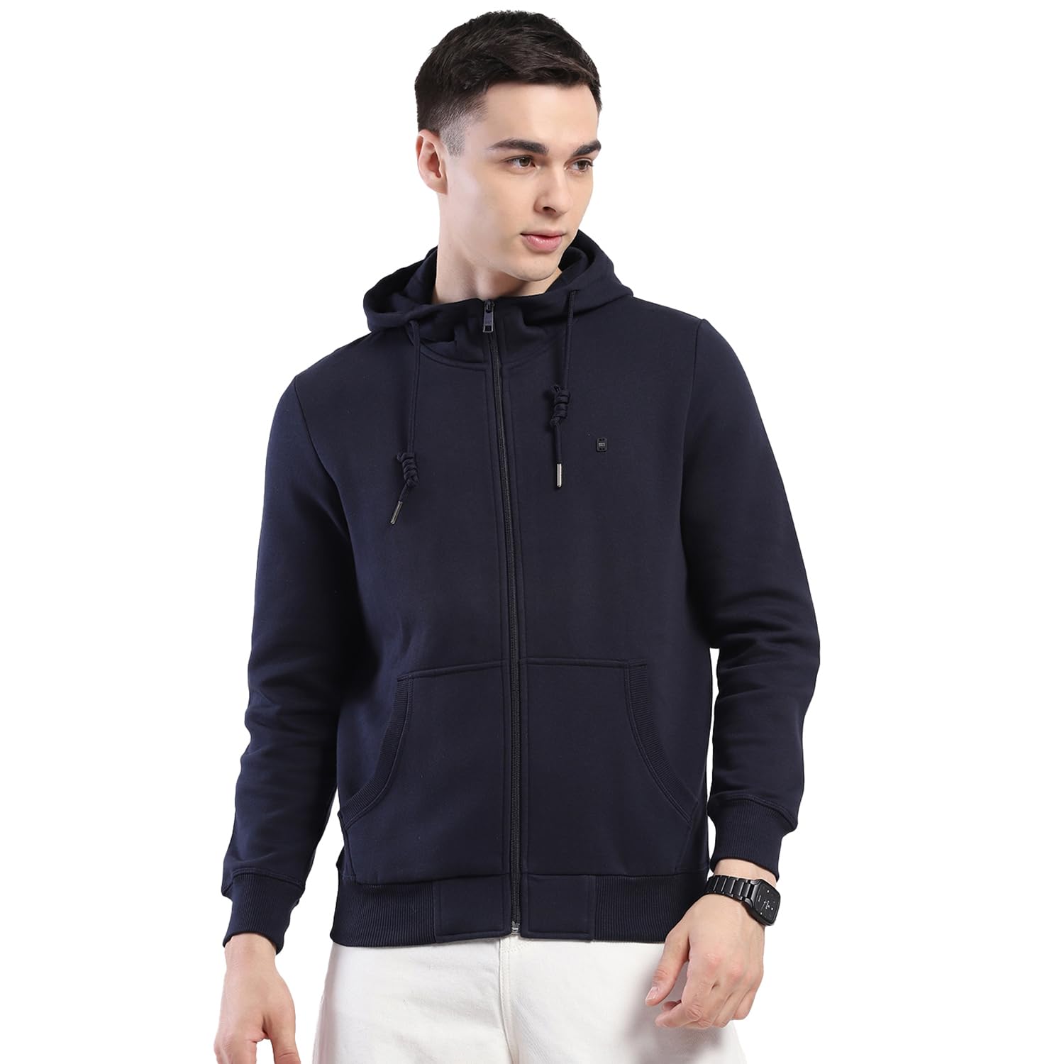 monte carlo Men Regular Fit Solid Pattern Hooded Neck Side Pocket Zipper Full Sleeve Winter Sweatshirt|Warm and Comfortable Sweatshirt | Winter wear Sweatshirt for Men's (Pack of 1)-picture-19