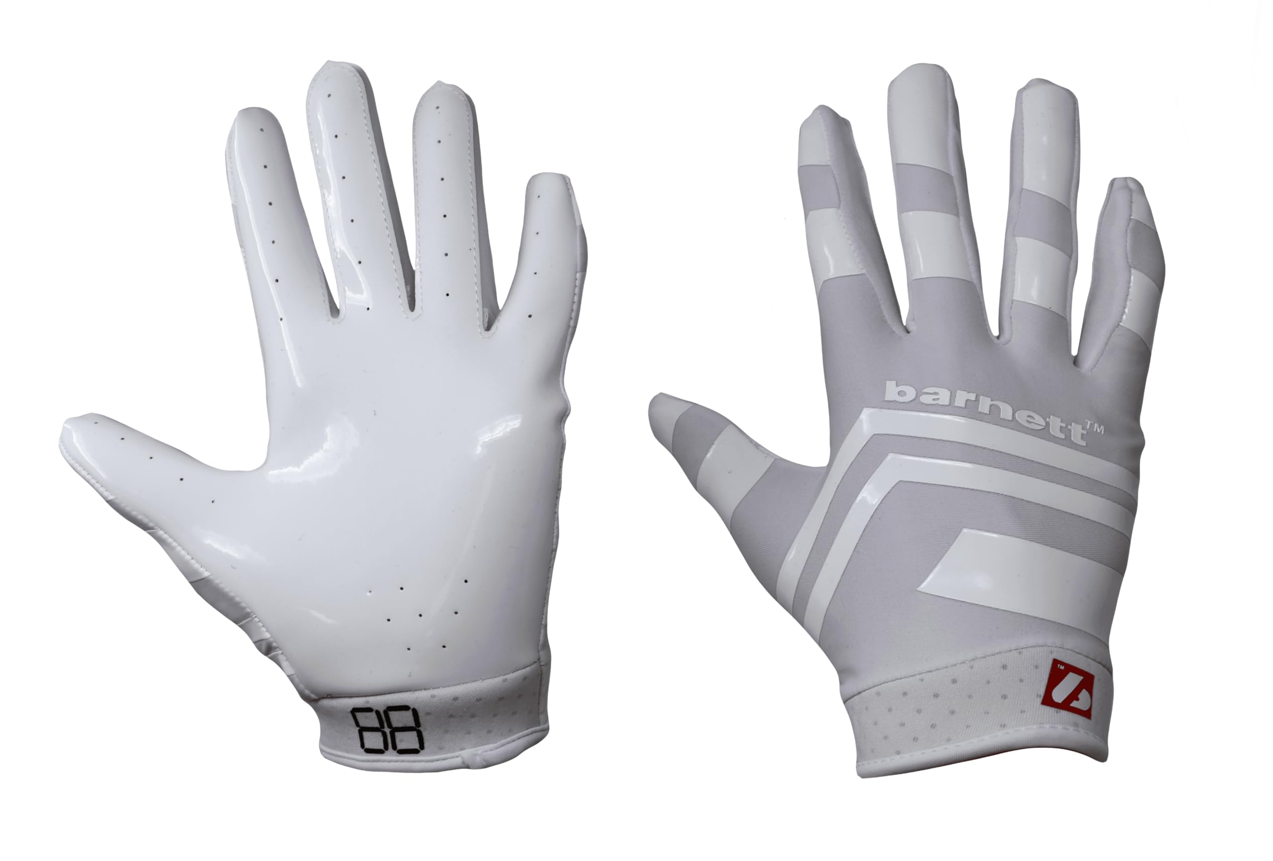 BARNETT FRG-03 Junior Receiver Fußballhandschuhe (RE, DB, RB) weiß