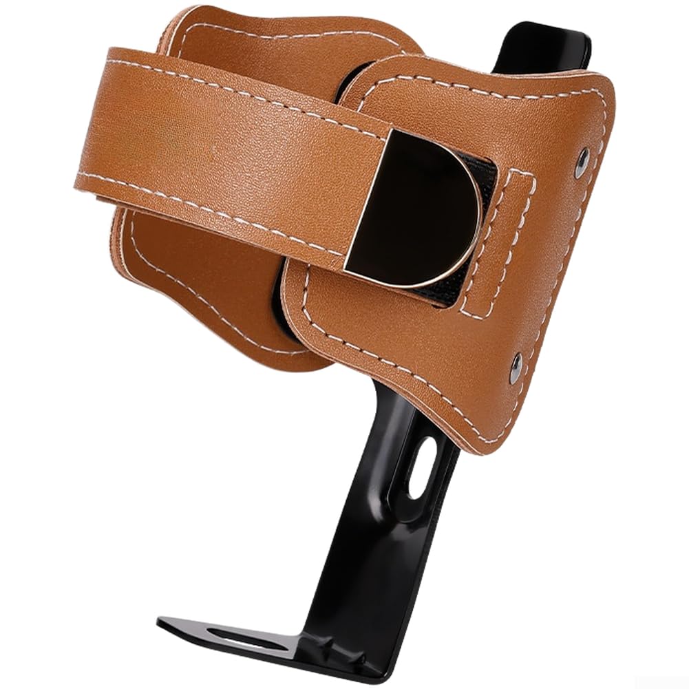 Belnotelt Leather Water Bottle Cage With Adjustable Straps