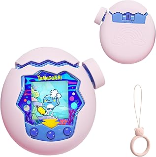 For Tamagotchi Paradise (たまごっちパラダイス) シリコン収納ケース SpinoArmor 全面保護 衝撃吸収 落下防止 擦り傷防止 軽量 携帯便利 柔軟素材 装着簡単 防汚 防塵 長持ち 良い手触り Tamagotchi Paradise 対応(ピンク)