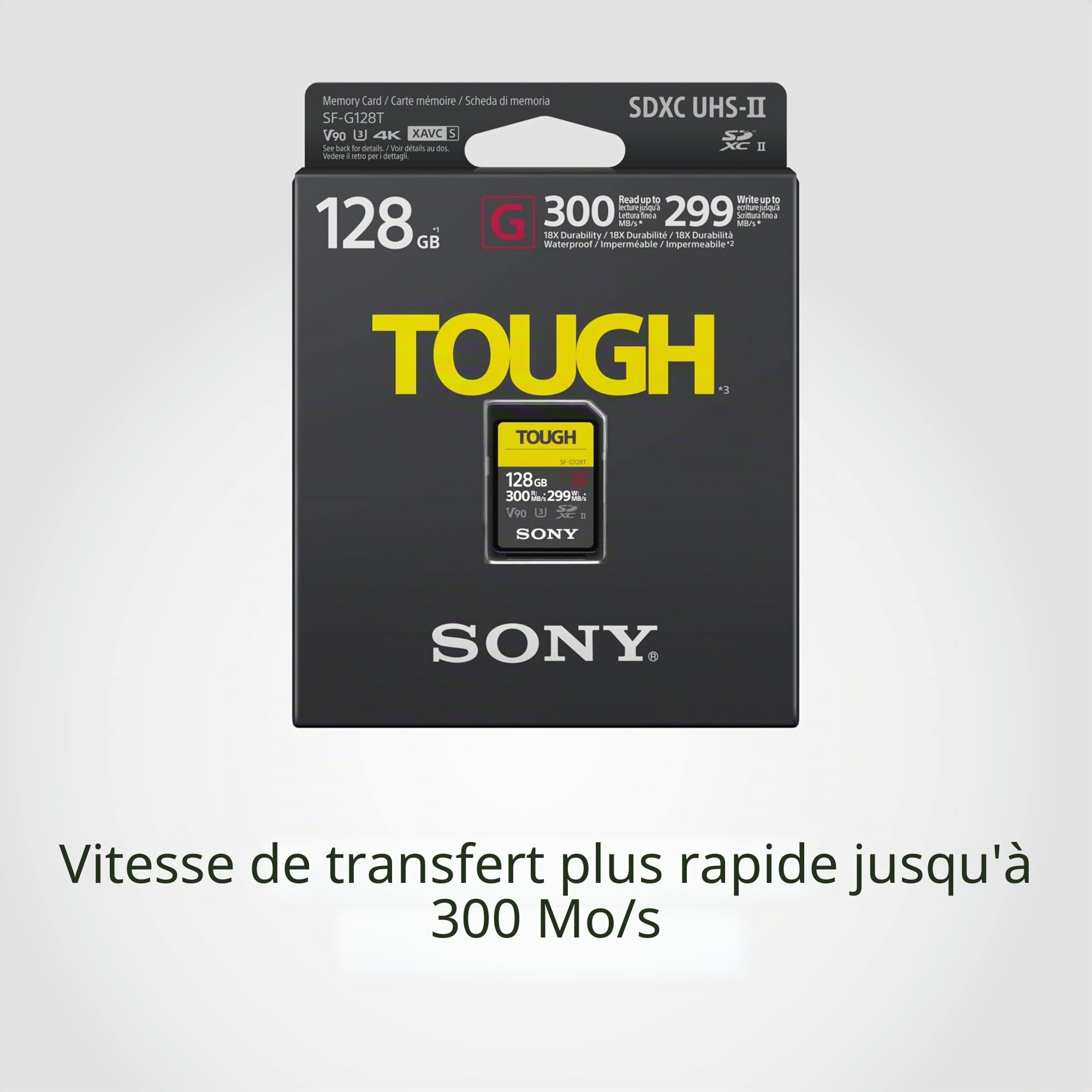 Sony SDXC G Tough Series 128GB Class 10 UHS-II U3