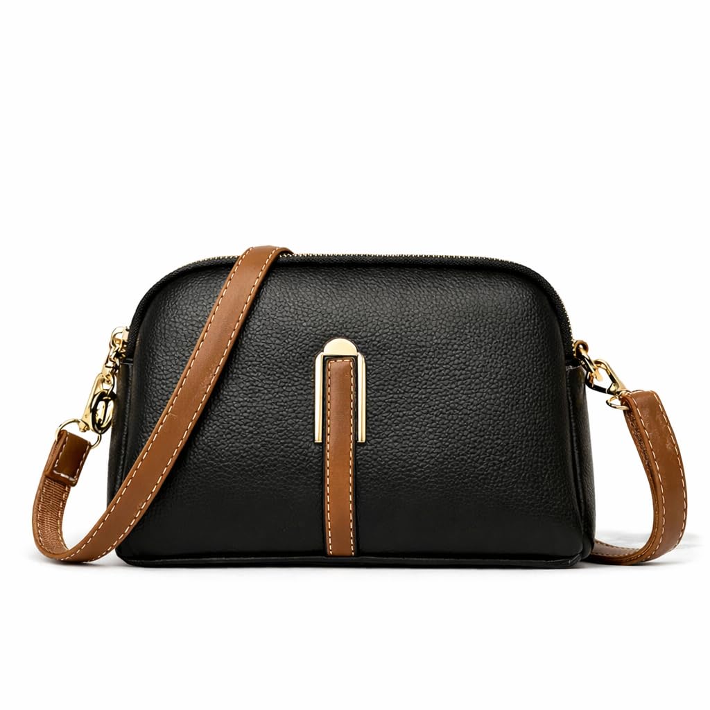 sling bag for women stylish trendy black ladies purse | office crossbody casual-image-36