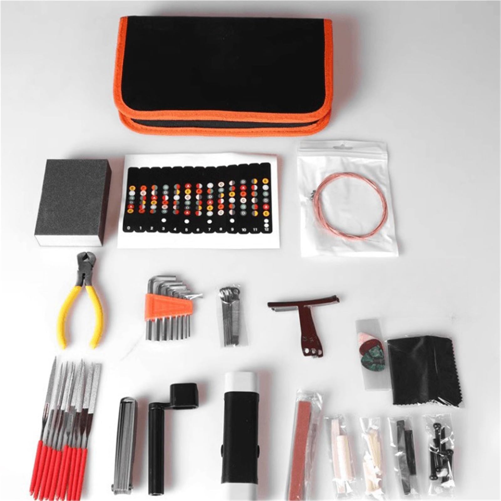 Guitar Tools Guitar Repair And Maintenance Kit 61 Piece Set