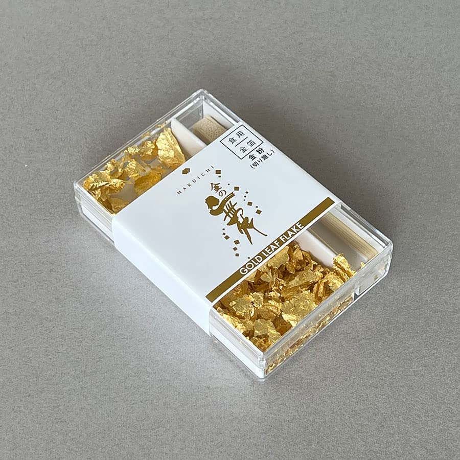 金箔　食品金粉（粗）2本セット Amazon | 【食用金箔金粉 金の舞】2個 粗20mm 切り廻し HanaSakuストア