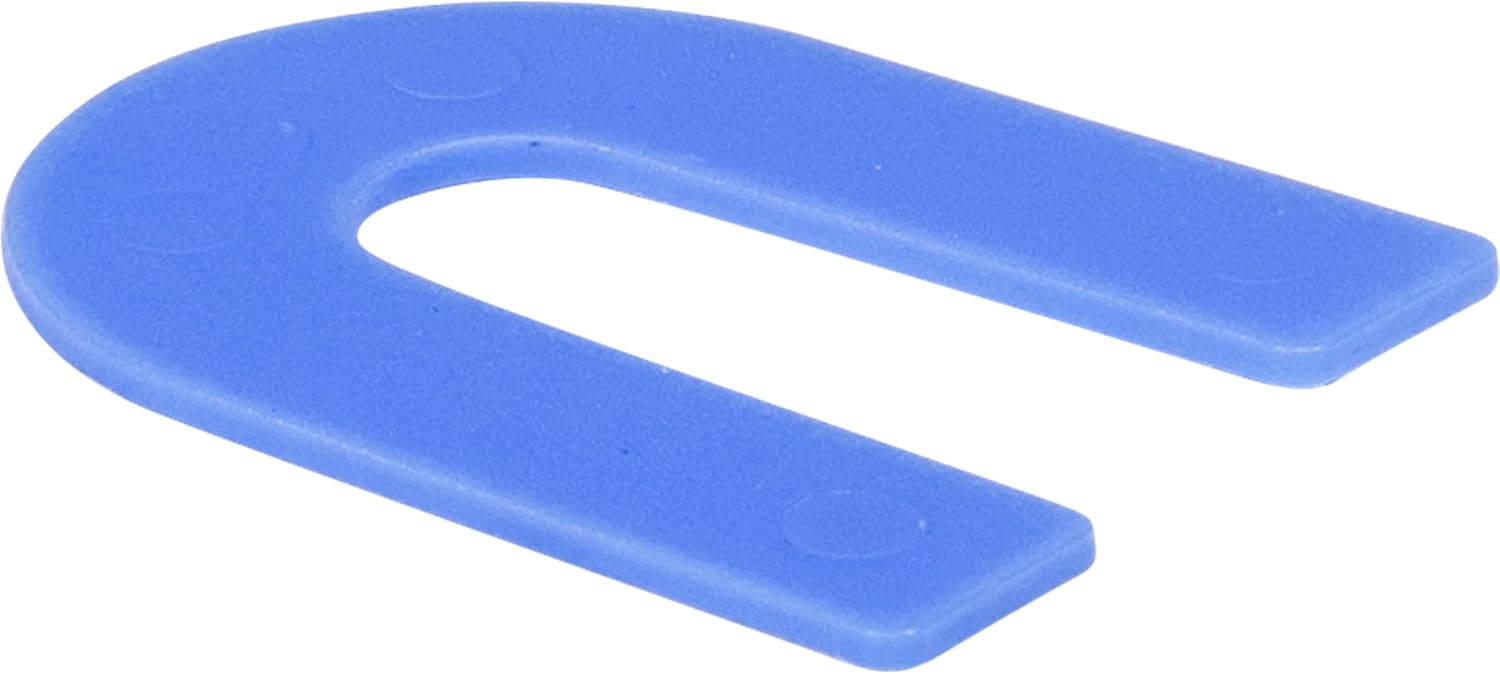 BARWALT Horseshoe Plastic Shims, Easy Install and Removal, 1/16 Inch, Blue, BWT12000