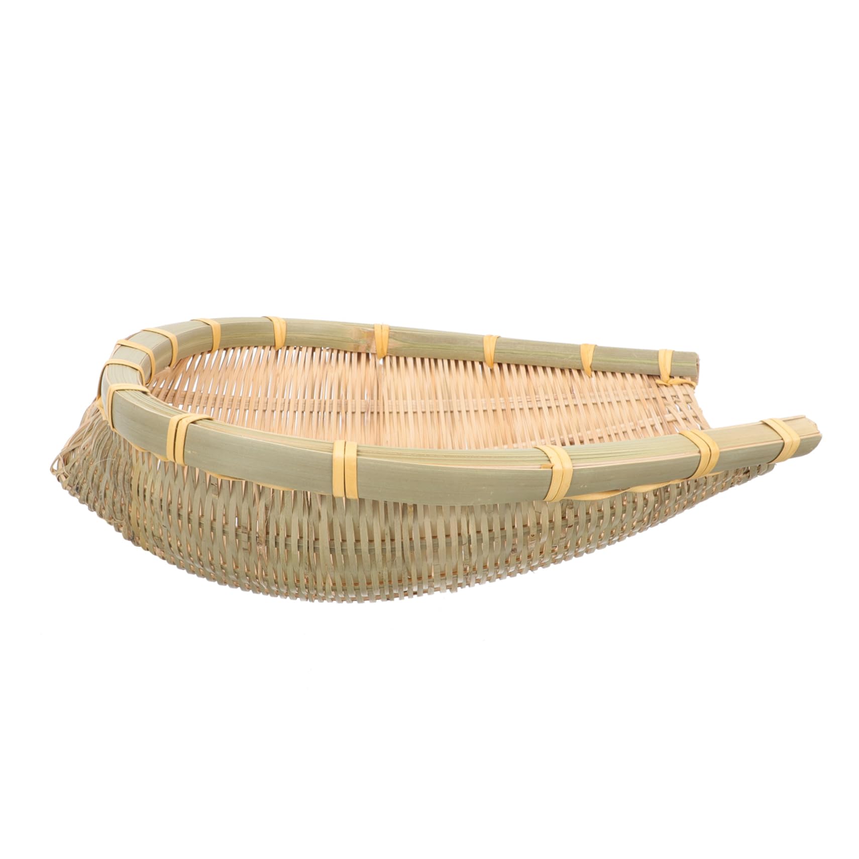 HOLIDYOYO Dustpan Woven Basket Fruit Vegetable Basket Woven Food Basket Rattan Basket Wicker Bread Basket Seagrass Fruit Bowl Food Serving Tray Rattan Bread Basket Weaving
