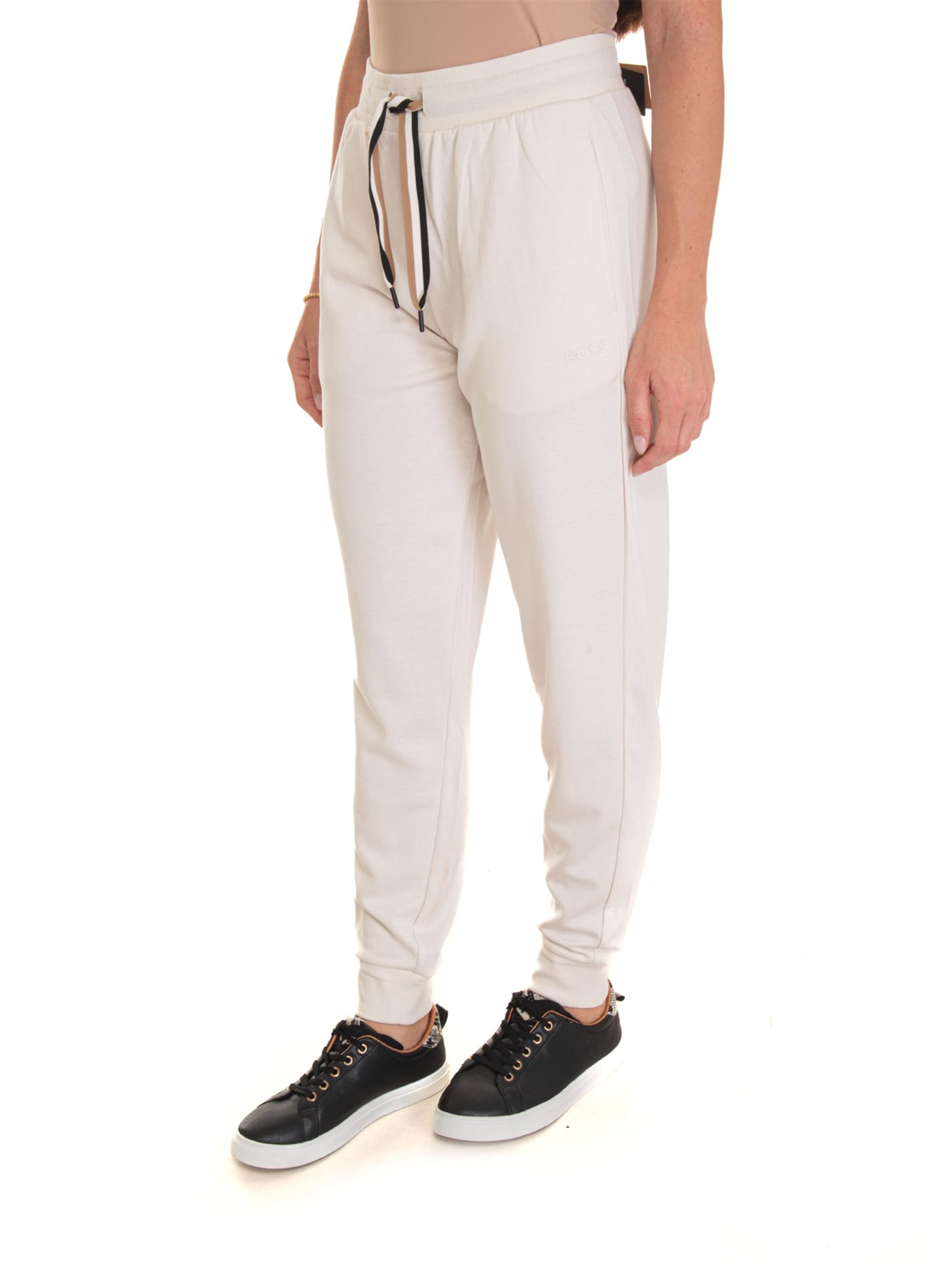 BOSS Cp Stripe_pants Cuff - Spodnie Loungewear Kobiety
