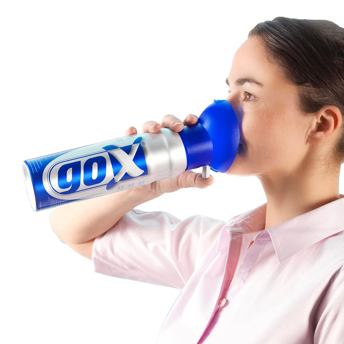 GOX Latas de Oxígeno 36L – Pack de 6 Inhaladores Portátiles de 6L con Boquilla Incluida – Oxígeno Puro al 99,5% que se Respira para Salud, Bienestar y Deporte – Producto de Alemania (Pack de 6)