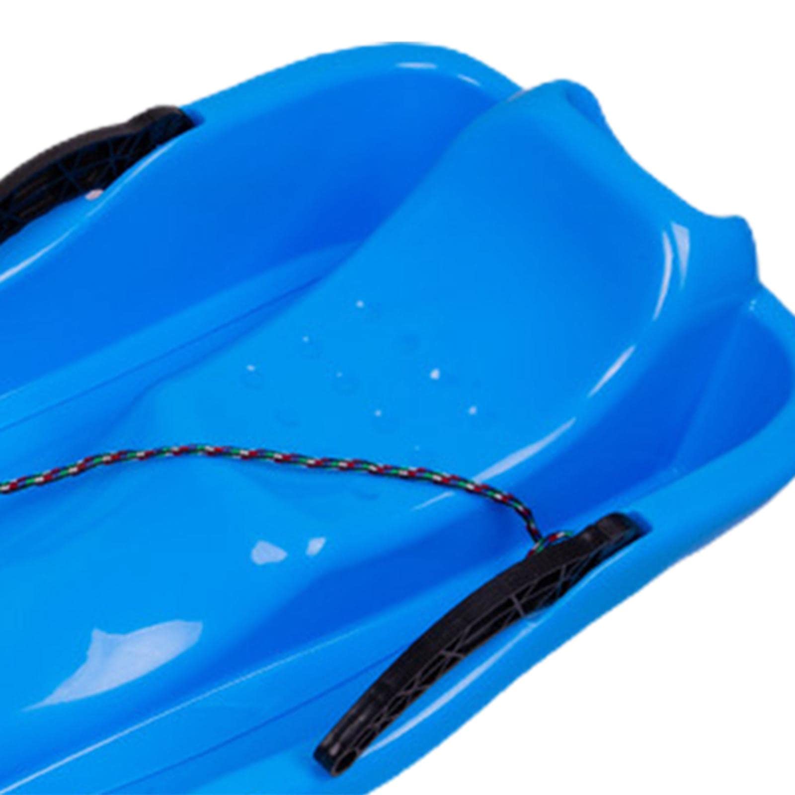 Gralara Slittino per Bambini con Doppio Sedile, Ideale per Scivolare sulla Neve in Giardino Durante l'inverno, Blu