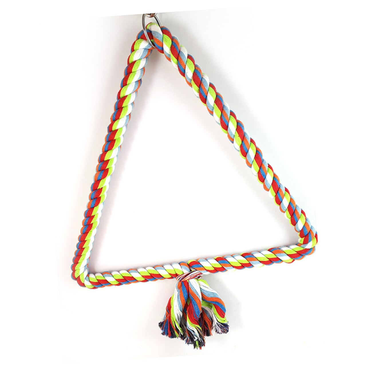 FOMIYES 2stücke Cotton Rope Triangle Swing Für Vögel Kletterleiter Spielzeug Für Papageien Und Kleine Haustiere Fördert Balance Und Koordination Und Unterhaltsam