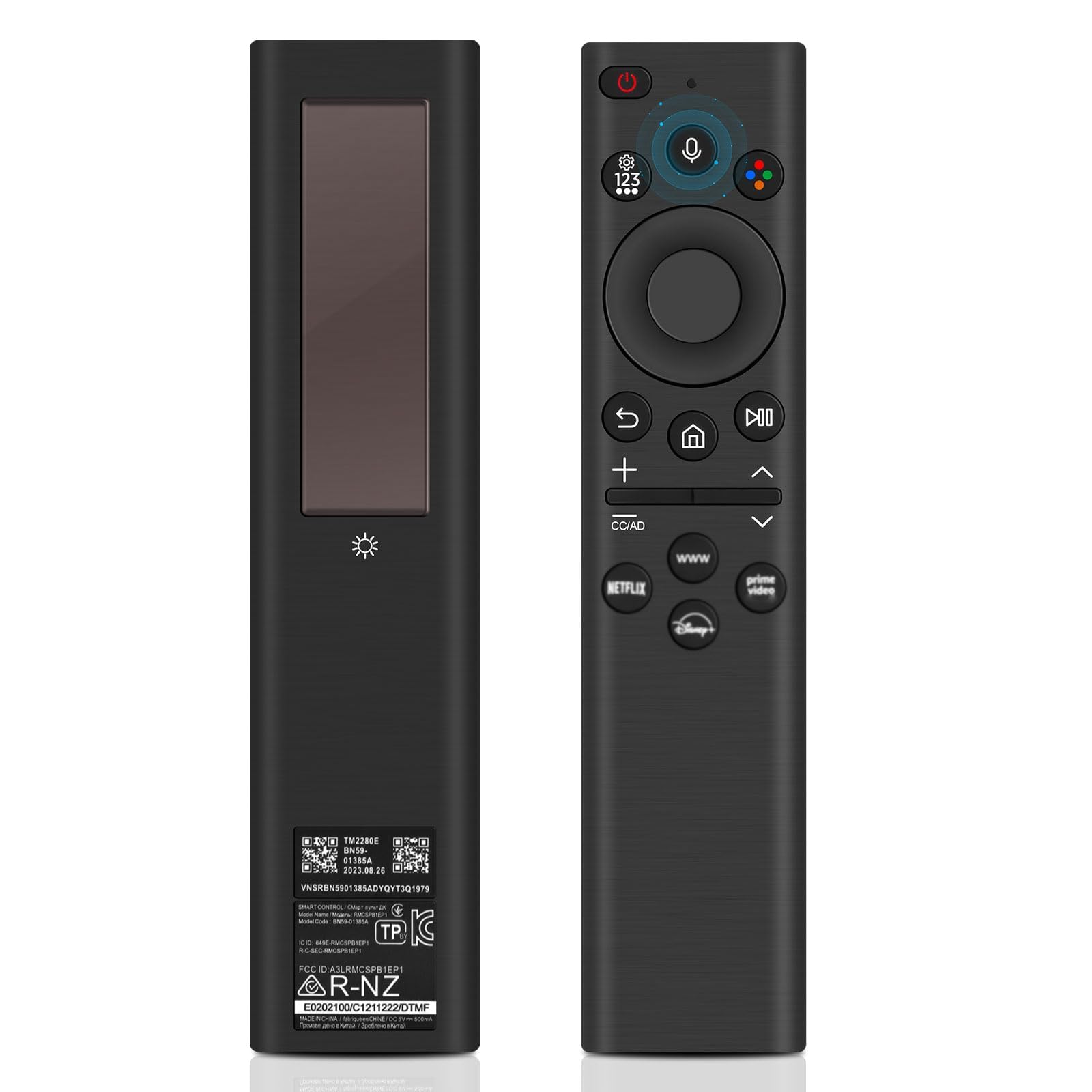 Telecomando di ricambio per Samsung BN59-01386D, Controllo Vocale Solare per Sam-sung, compatibile con Smart TV 2021-2026