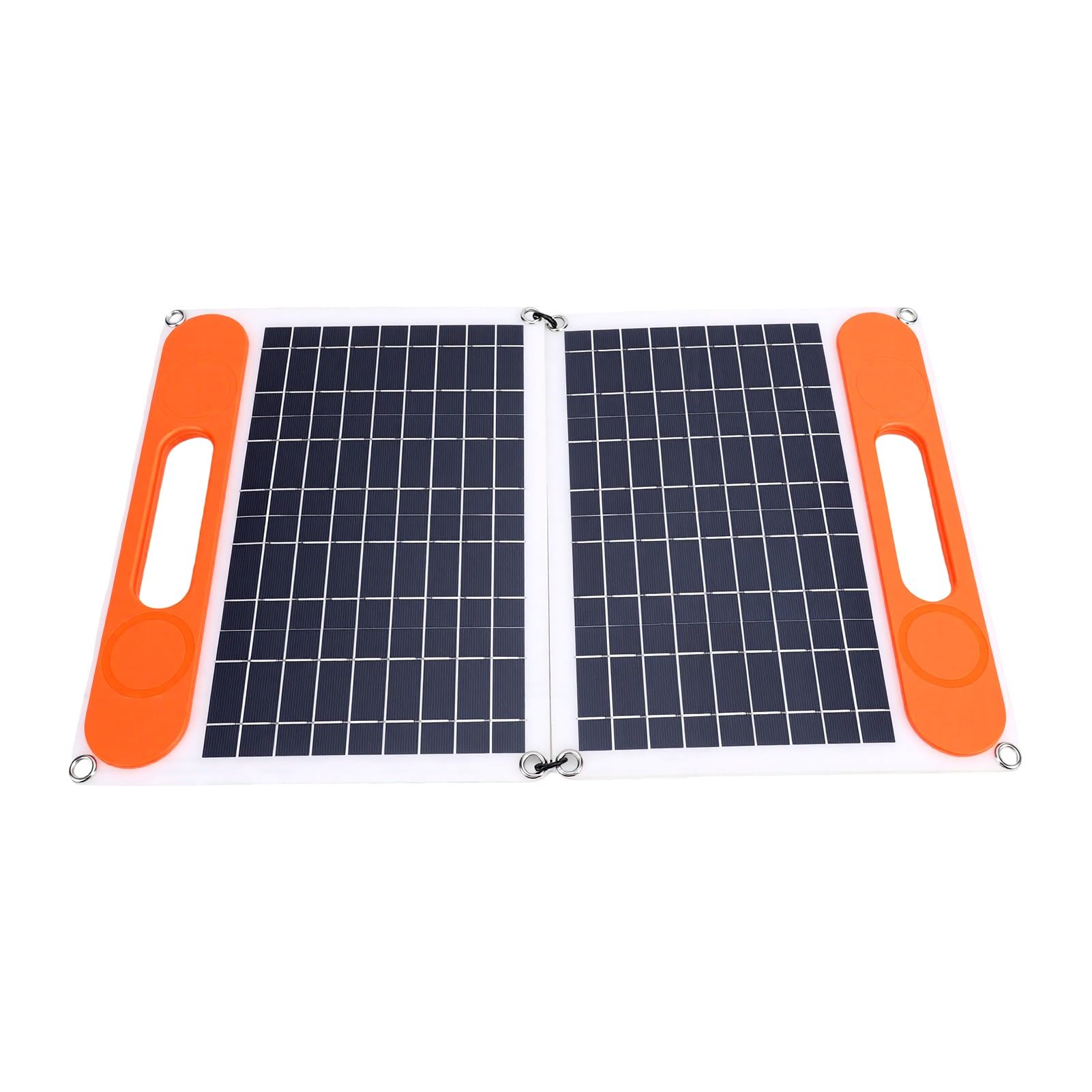 Fdit Kit Pannello Solare, Silicio Monocristallino da 60W | Costruzione in ABS, doppie uscite USB+Tipo C+CC, controller MPPT da 100 A, leggero con maniglie
