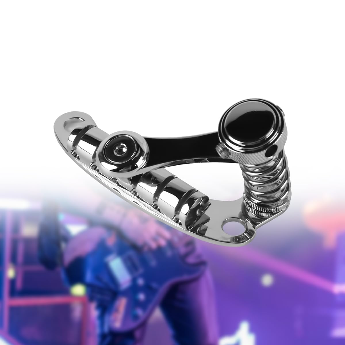Ponte Tremolo per Chitarra, Ponte vibrato, Parti del Ponte, Barra di Arresto del Ponte per Chitarra elettrica per Chitarre LP SG TM85 Maintain (Argento)