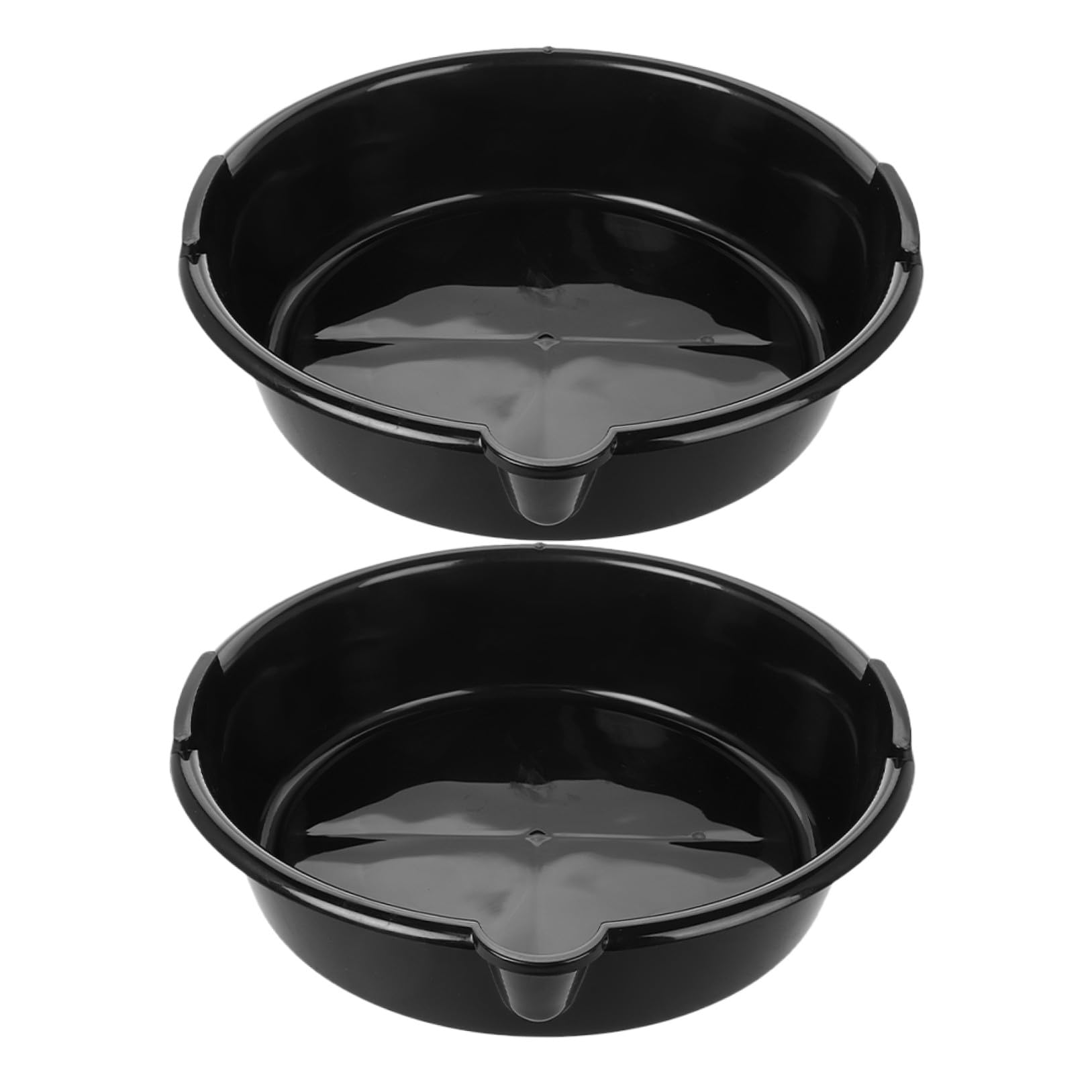 VALICLUD Bac de Vidange D’Huile en Plastique Noir, Lot de 2 Pièces