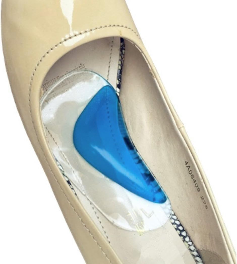LIATEHAGE Arch Support Pads for Flat Feet Relieve Pain Plantar Fasciitis Gel Inserts (blue)