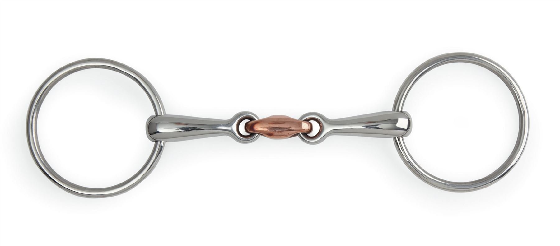 Shires Equestrian - Loose Ring Copper Lozenge Snaffle - S/steel - Size: 6
