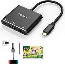 YCCTEAM Switch Dock for Nintendo Switch/OLED, USB C to HDMI TV for Nintendo Switch, Portable 4K Switch Adapter Docking Station for TV/Steam Deck/Samsung DeX/PC, and More