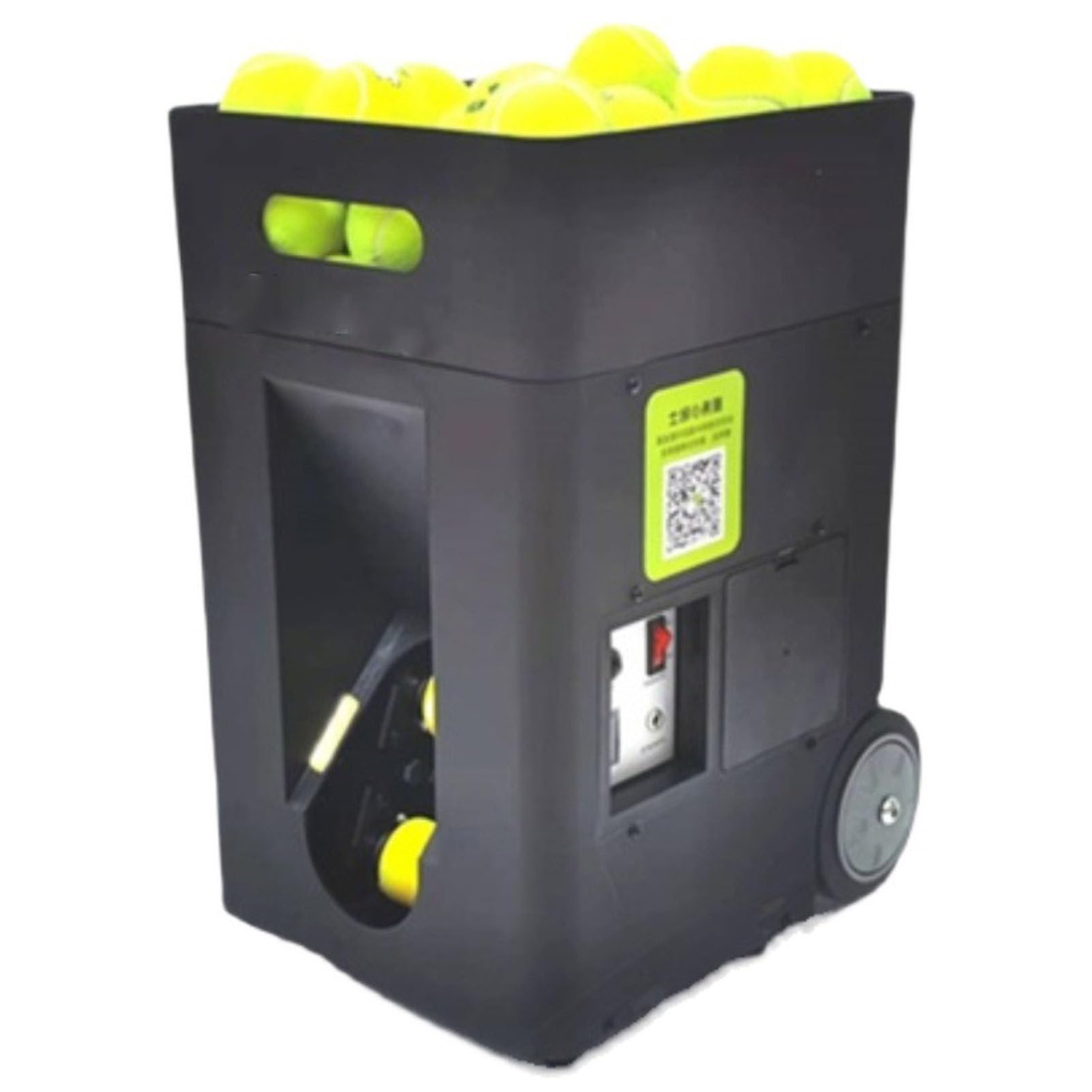 Macchina portatile per palline da tennis – lanciatore automatico per allenamento e pratica, perforazioni pre-programmate e personalizzate, angolo di lancio regolabile per tutti i livelli di abilità