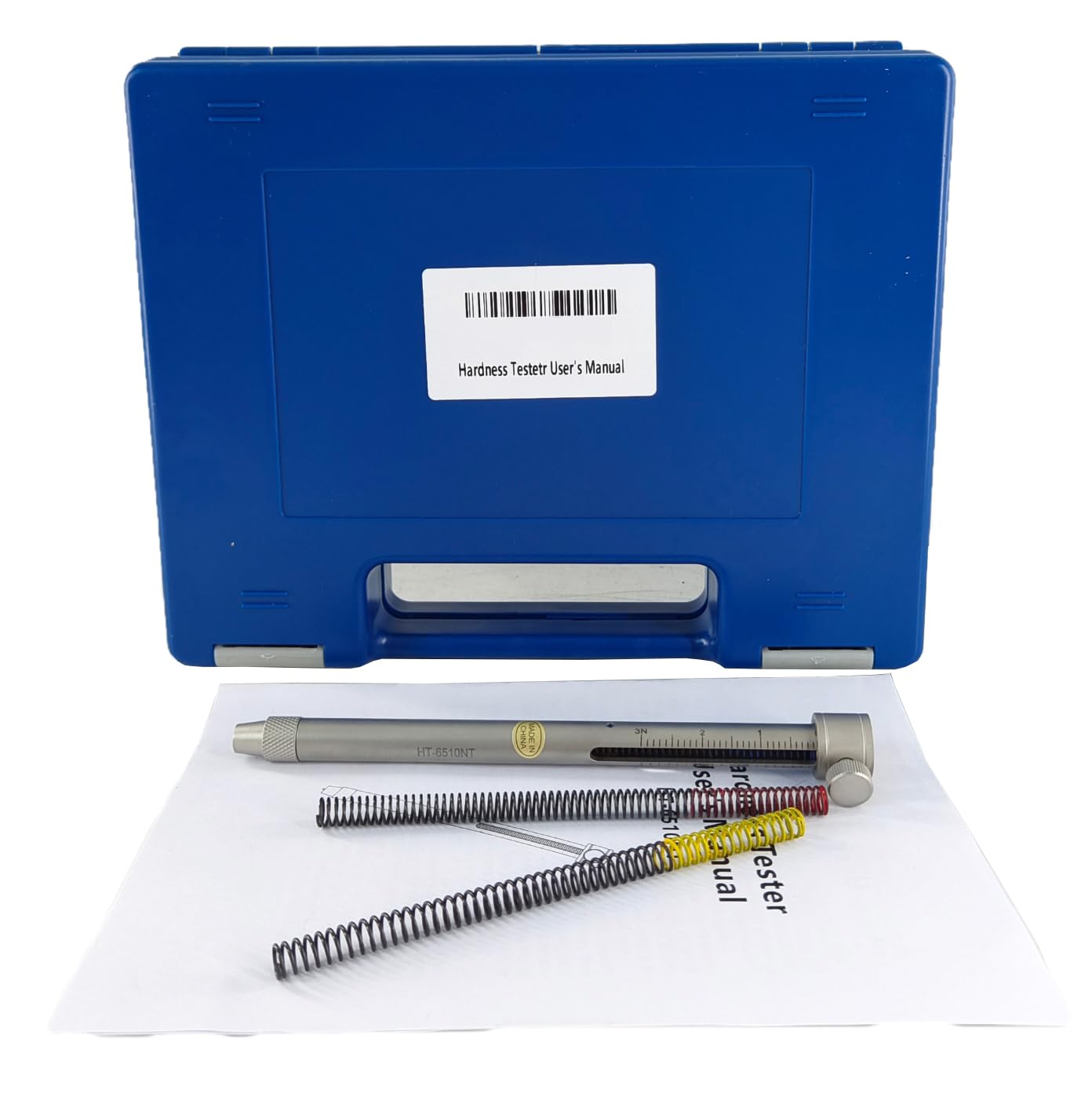 Surface Hardness Test Portable Pen Durometer Kit with Carbide Head 0N~20N Yellow Spring Pressure for Electronic Components Glass Coating Tests