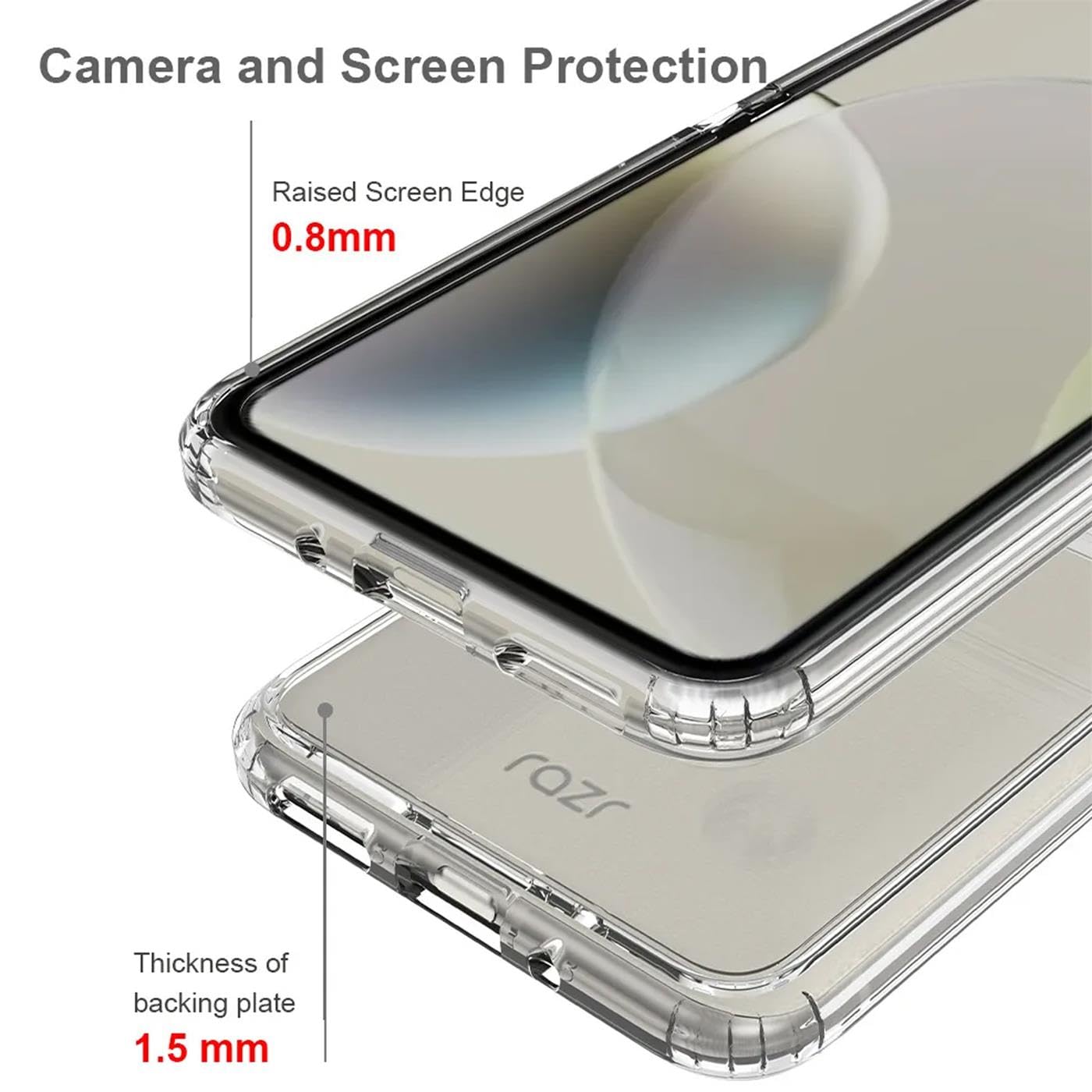 Custodia Tech21 EvoClear Series Per Motorola Razr (2023) - Trasparente - Foto 9