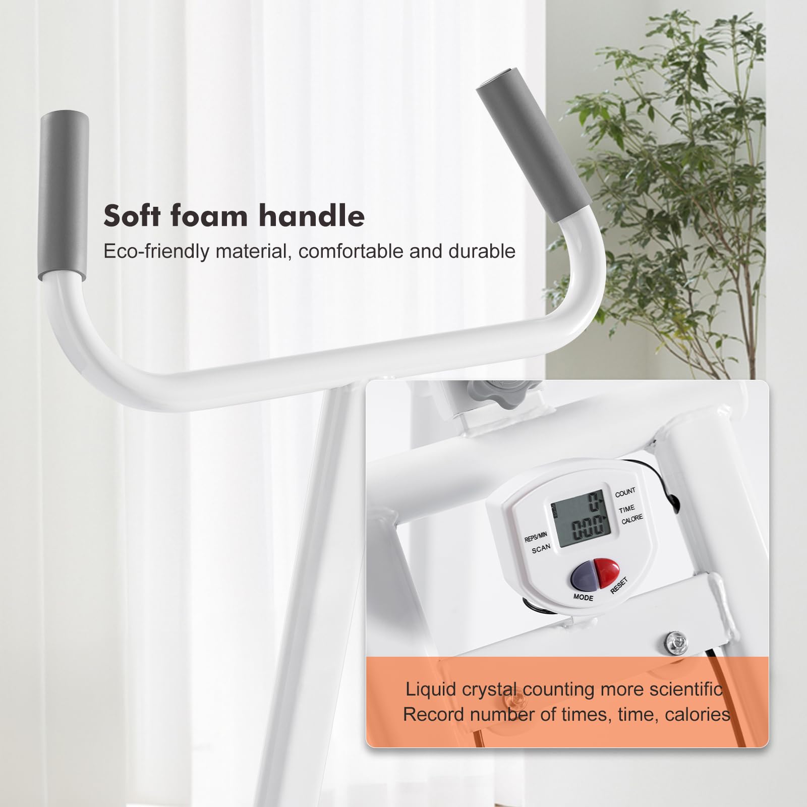 Stepper, Climber Fitness,Appareil d'exercice pour Le Step avec écran LCD et poignées