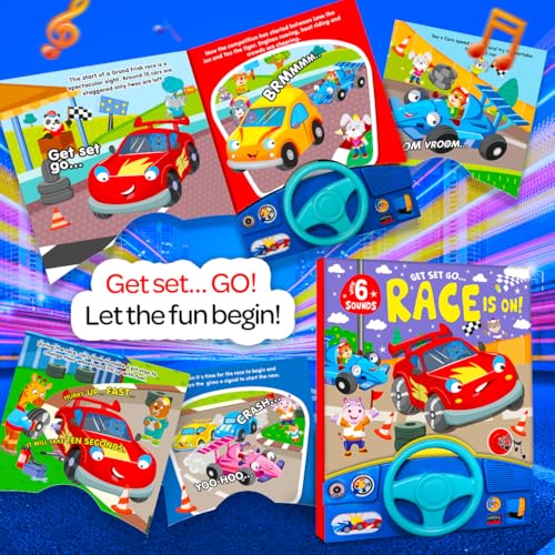 Image of My First Car Racing Sound Book | Interactive Musical Board Book for Toddlers | Vehicle Sounds and Early Learning Fun