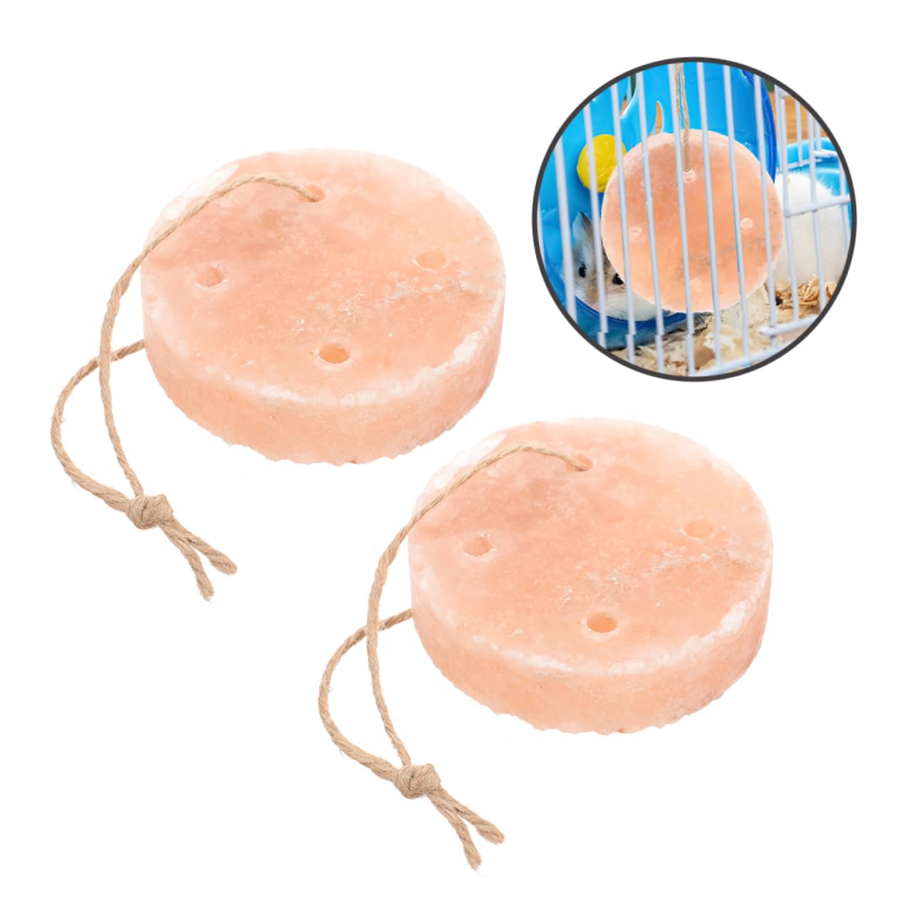 Yardwe 8 Pz Piccolo Blocco di Sale per Animali Domestici i Piccoli Animali Domestici leccano Il Sale Blocchi di Sale di Coniglio Accessori per Conigli Giocattoli per roditori Rosa