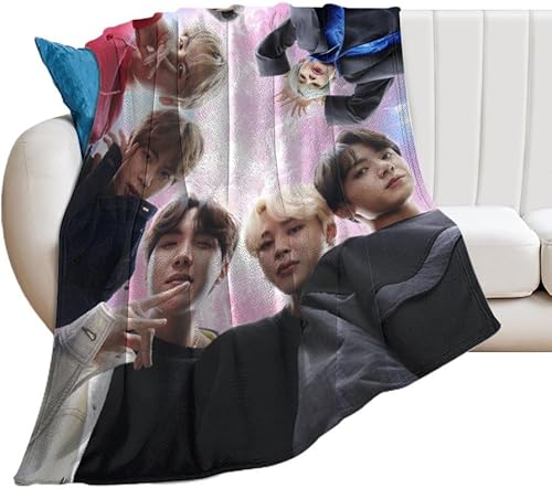 Miniatura 1 de Kpop Fan Kpop Dynamite - Manta de franela ultra suave para decoración del hogar, manta de sofá de 40 x 50 pulgadas (39.4 x 51.2 in)